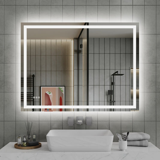 48 Inch X 36 Inch LED Bathroom Mirror - Poppa online store