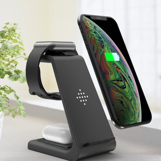 3 In 1 Fast Charging Station Wireless Charger Stand - Poppa online store