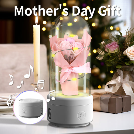 2 In 1 Bouquet LED Light With Bluetooth-compatible Speaker Mother's Day Gift - Poppa online store